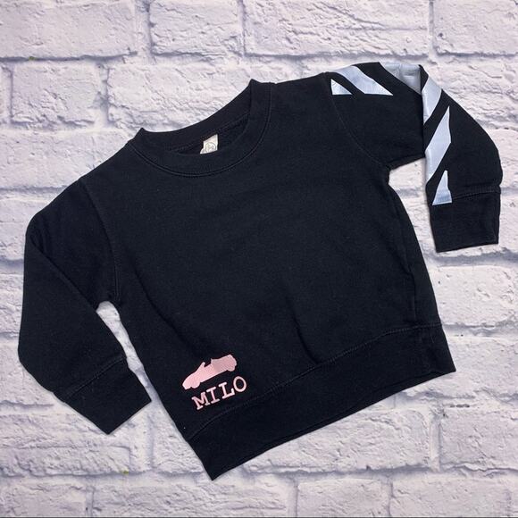 Rabbit Skins 'Milo' Sweatshirt in Black - Picture 1 of 5